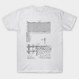 Tennis Net Vintage Patent Hand Drawing T-Shirt